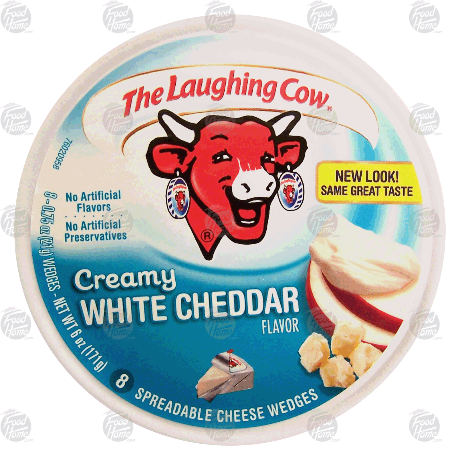 The Laughing Cow  creamy white cheddar spreadable cheese wedges, 8 ct Full-Size Picture